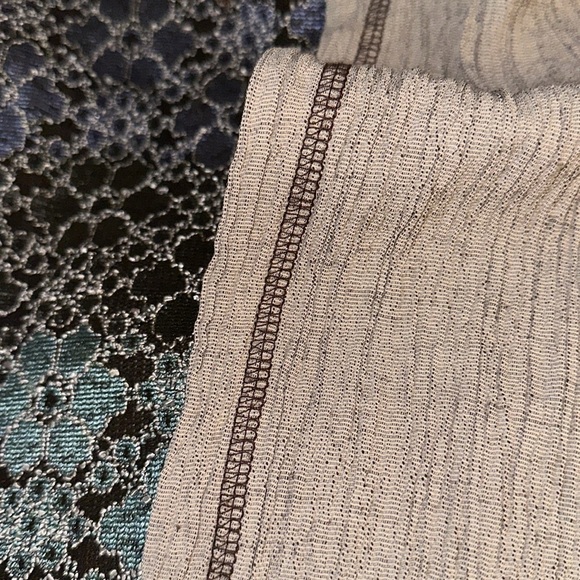 CBCollections Vintage Layered Floral Print Top Attached SS Open Cardigan Y2K 90 - Picture 6 of 8